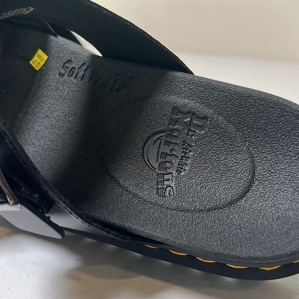 Dr Martens MYLES BRANDO LEATHER BUCKLE SLIDE SANDALS 10 - Picture 5 of 8